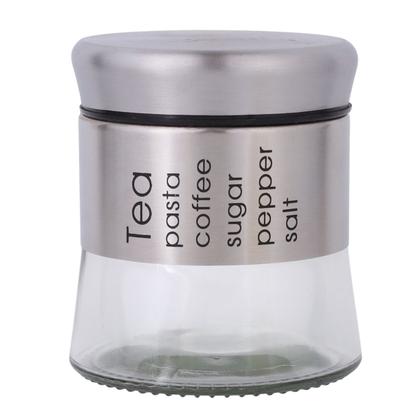 Imagem de Kit 3 Potes de Aço Inox com Tampa de Rosca para Mantimentos