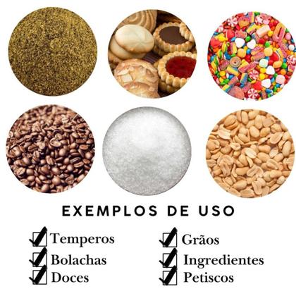 Imagem de Kit 3 Potes de Vidro Hermético Canelado Fumê com Tampa de Bambu Porta Mantimentos Premium para Cozinha