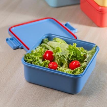 Imagem de Kit 3 Potes Herméticos Com Tampa Plástico Resistente Marmita