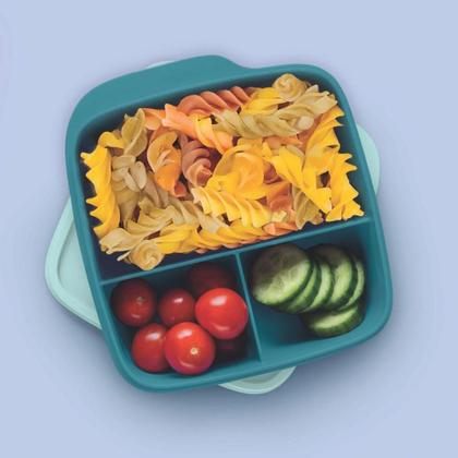 Imagem de Kit 3 Potes Herméticos Tupperware Basic Line com Divisória 550ml