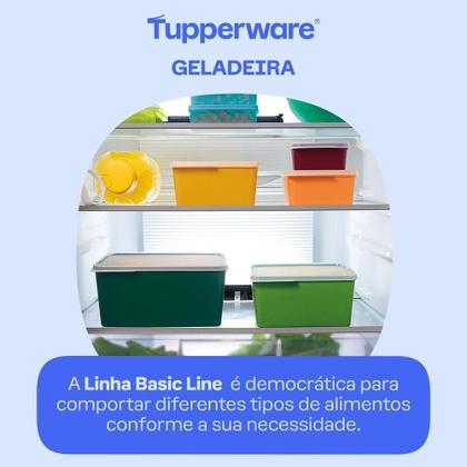 Imagem de Kit 3 Potes Herméticos Tupperware Basic Line Transparente 160ml