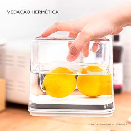 Imagem de Kit 3 Potes Mantimentos Hermético Médio com Tampa