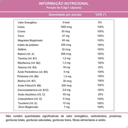 Imagem de Kit 3 Potes Mater Vitam Suplemento Alimentar Vitaminas e Minerais Gestante Lactantes Mamãe Natunectar 180 Capsulas