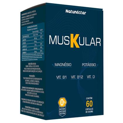 Imagem de Kit 3 Potes Muskular Suplemento Alimentar Natural 100% Pura Natunéctar 180 Capsulas Vitamina