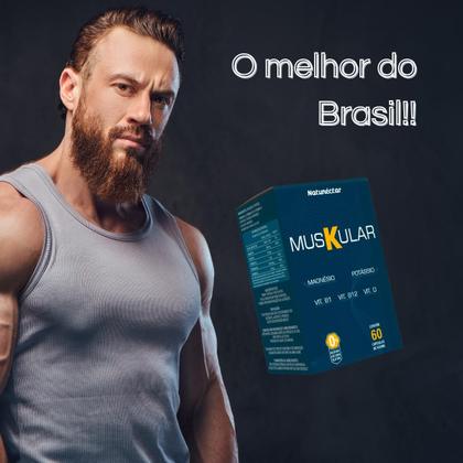 Imagem de Kit 3 Potes Muskular Suplemento Alimentar Natural 100% Pura Natunéctar 180 Capsulas Vitamina