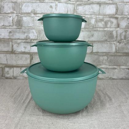 Imagem de Kit 3 Potes Plastico Redondos Bowl Livre Bpa