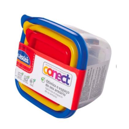 Imagem de Kit 3 Potes Plasútil Escolares Para Organização Lancheira Patrulha Canina Paw Patrol Infantil Plasútil