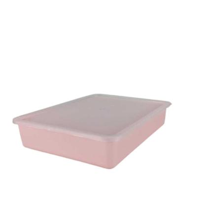 Imagem de Kit 3 Potes Porta Alimentos Mantimentos Freezer Microondas Multi Tamanhos Marmita Fitness Lancheira Rosa