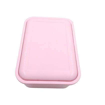 Imagem de Kit 3 Potes Retangular 3,6 Litros com Tampa Rosa Verde Azul