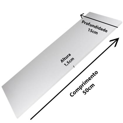 Imagem de Kit 3 Prateleira 60X15 Mdf 15Mm Branco C/Suporte Invisivel