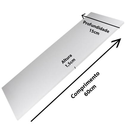 Imagem de Kit 3 Prateleira 60X15 Mdf 15Mm Branco C/Suporte Invisivel