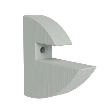 Imagem de Kit 3 Prateleiras Branco MDF Multiuso com Suporte Bico Tucano 40x20