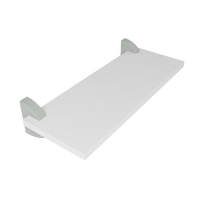 Imagem de Kit 3 Prateleiras Branco MDF Multiuso com Suporte Bico Tucano 40x20