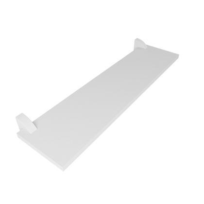 Imagem de Kit 3 Prateleiras MDF Branco Multiuso com Suporte Bico Tucano 60x20