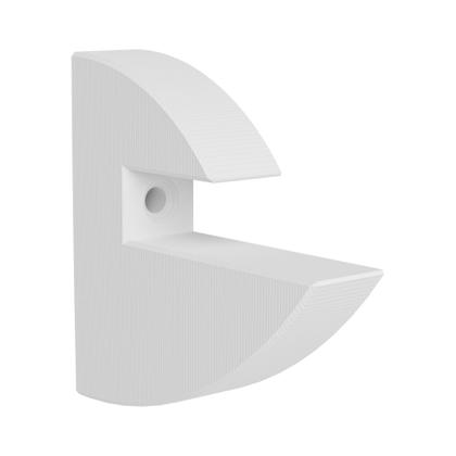 Imagem de Kit 3 Prateleiras MDF Branco Multiuso com Suporte Bico Tucano 60x20