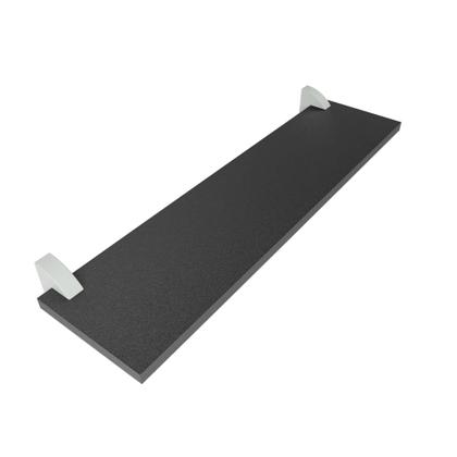 Imagem de Kit 3 Prateleiras MDF Preto Multiuso com Suporte Bico Tucano 60x20