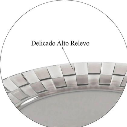 Imagem de Kit 3 Pratos Médios 19cm Transparentes Crippa para Servir Sobremesa Doces Petiscos Mesa Posta