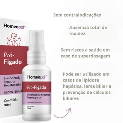 Imagem de Kit 3 Pró Fígado Cães Insuficiência Hepática Homeopet 30ml