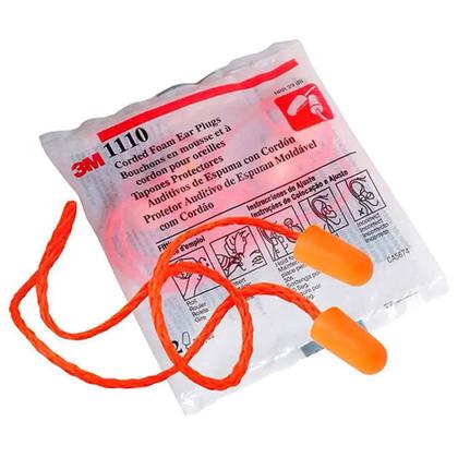 Imagem de Kit 3 Protetor Auricular Espuma Plug Com Cordão 16Db 1110 3M