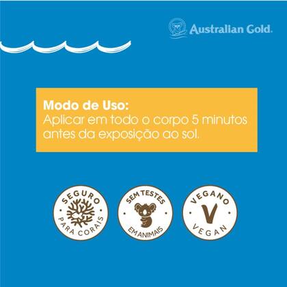 Imagem de Kit 3 Protetor Solar Corporal Gel Creme FPS30 Australian Gold 120g