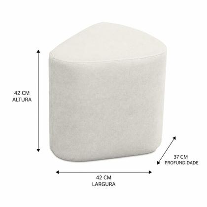 Imagem de Kit 3 Puff Decorativo Organicos Tecido Boucle Puffe para Sala Quarto Closet penteadeira