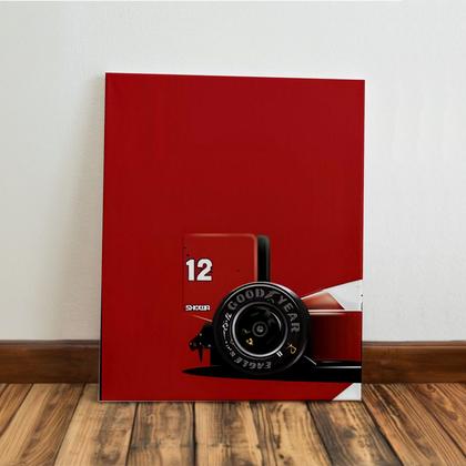 Imagem de Kit 3 Quadro Decorativo Ayrton Senna Formula 1 Placa 60x30cm