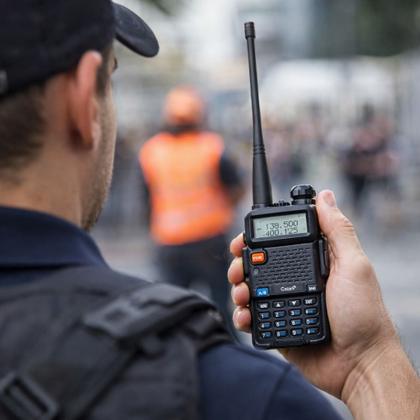Imagem de Kit 3 Rádios Baofeng UV-5R UHF VHF Walkie Talkie Profissional