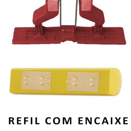 Imagem de Kit 3 Refis Para Rodo Mágico Dobrável Espuma PVA Limpa Torce Seca