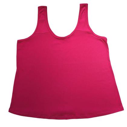 Imagem de Kit 3 Regata de Pijama Plus Size  2 Lisa 1 Estampada