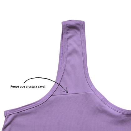 Imagem de Kit 3 Regata de Pijama Plus Size  2 Lisa 1 Estampada