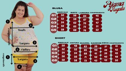 Imagem de Kit 3 Regata de Pijama Plus Size  2 Lisa 1 Estampada