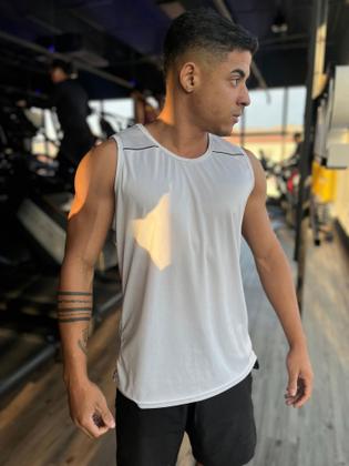 Imagem de Kit 3 regata dry fit masculino esportivo treino