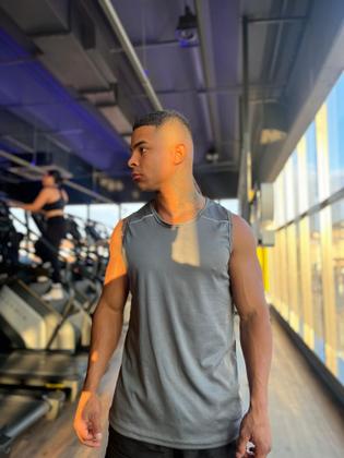 Imagem de Kit 3 regata dry fit masculino esportivo treino