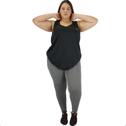 Imagem de Kit 3 Regata Feminina Dry Fit Plus Size Fitness Academia Top