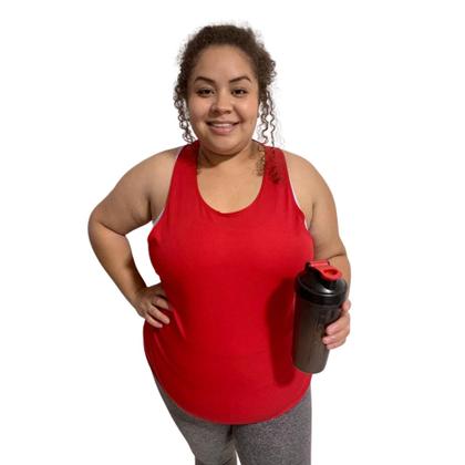 Imagem de Kit 3 Regata Feminina Nadador Fitness Academia Plus Size