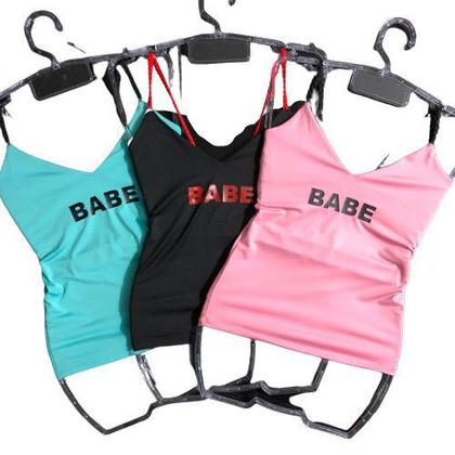 Imagem de Kit 3 Regata Feminina Sem Bojo Alcinha Trança Blusa Feminina Babe Cores