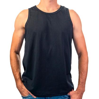 Imagem de Kit 3 Regata Masculina Básica Cores Camiseta 100% Algodão