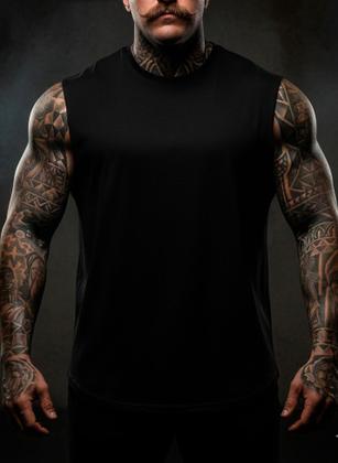 Imagem de Kit 3 Regata Masculina Machão Streetwear Lisa Básica 3008