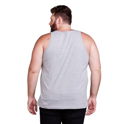 Imagem de Kit 3 Regata Plus Size Masculina Lisa