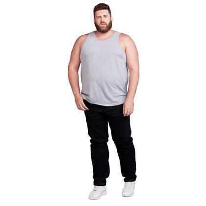 Imagem de Kit 3 Regata Plus Size Masculina Lisa