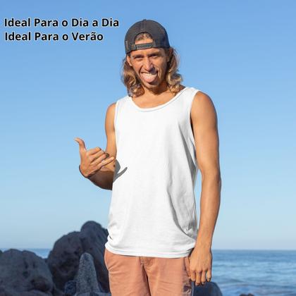 Imagem de Kit 3 Regatas Masculina Lisa Algodão Premium Camisetas Top