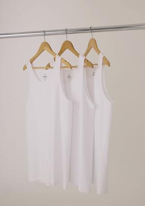 Imagem de Kit 3 Regatas Masculinas Slim