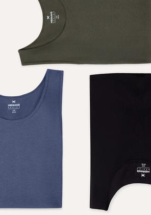 Imagem de Kit 3 Regatas Masculinas Slim