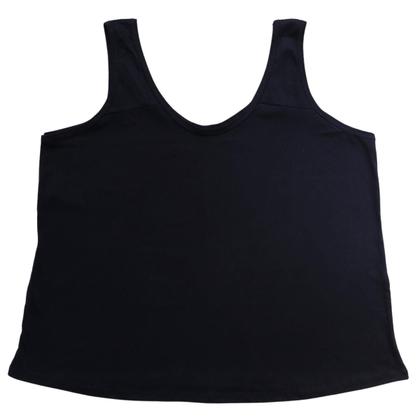 Imagem de Kit 3 Regatas Pijama Mega Plus Size 2 Lisas 1 Estampada G6 ao G10