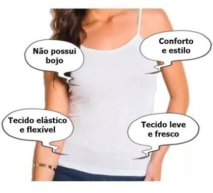 Imagem de Kit 3 Regatas Regatinha Feminina De Alcinha Básica Lisa