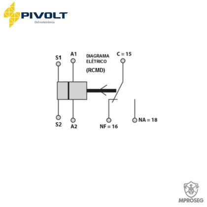 Imagem de Kit 3 Relés De Comando A Distância Rcmd De Nível Para Contatores