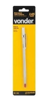 Imagem de Kit 3 Riscador P/ Metais Ponta Videa Tipo Caneta 14,5cm Vonder