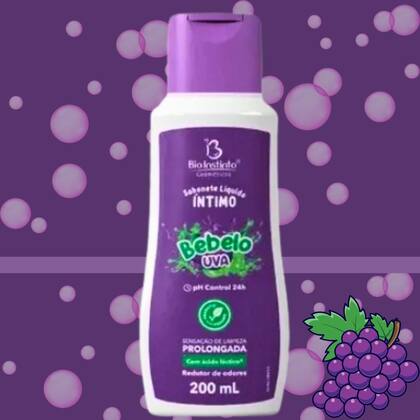 Imagem de Kit 3 Sabonete Líquido Íntimo Bebelo Uva 200Ml - Bio Instinto