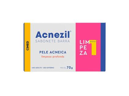 Imagem de Kit 3 Sabonetes Barra Acnezil Pele Acneica Limpeza Profunda 70g