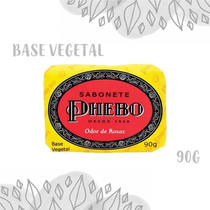 Imagem de Kit 3 Sabonetes em Barra Phebo Odor de Rosas 90g